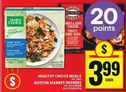 Food Basics Healthy Choice Meals & Boston Market Entrées offer