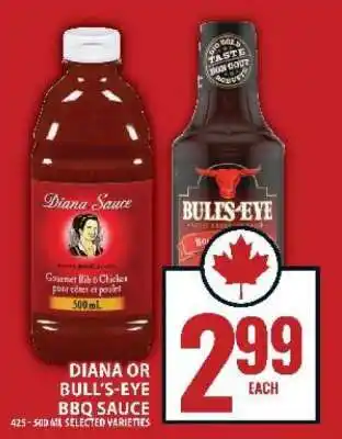 Food Basics DIANA OR BULL’S-EYE BBQ SAUCE offer