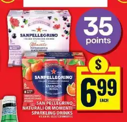 Food Basics San Pellegrino Natural or Momenti Sparkling Drinks offer