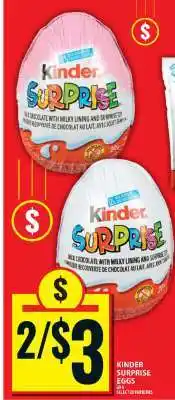 Food Basics Kinder Surprise Eggs offer