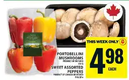 Food Basics Portobellini Mushrooms & Sweet Assorted Peppers offer