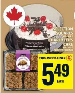 Food Basics Selection Squares / Charlotte's Cake offer