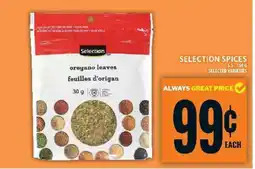 Food Basics Selection Spices - Oregano Leaves offer