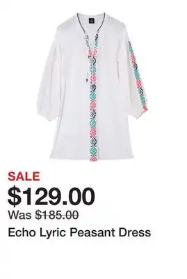 TSC Stores Echo Lyric Peasant Dress offer