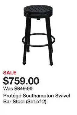 TSC Stores Protégé Southampton Swivel Bar Stool (Set of 2) offer