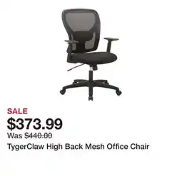 TSC Stores TygerClaw High Back Mesh Office Chair offer