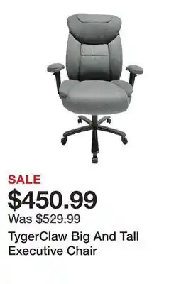 TSC Stores TygerClaw Big And Tall Executive Chair offer