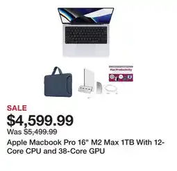 TSC Stores Apple Macbook Pro 16 M2 Max 1TB With 12-Core CPU and 38-Core GPU offer