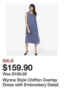 TSC Stores Wynne Style Chiffon Overlay Dress with Embroidery Detail offer