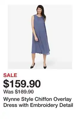 TSC Stores Wynne Style Chiffon Overlay Dress with Embroidery Detail offer
