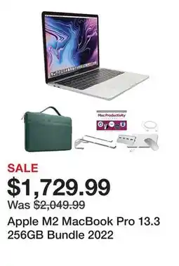 TSC Stores Apple M2 MacBook Pro 13.3 256GB Bundle 2022 offer