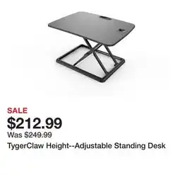 TSC Stores TygerClaw Height--Adjustable Standing Desk offer