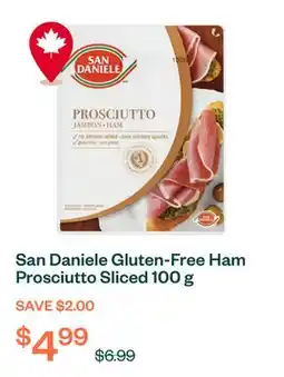 Voilà San Daniele Gluten-Free Ham Prosciutto Sliced 100 g offer