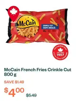 Voilà McCain French Fries Crinkle Cut 800 g offer