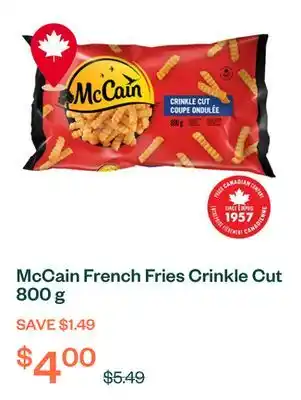 Voilà McCain French Fries Crinkle Cut 800 g offer