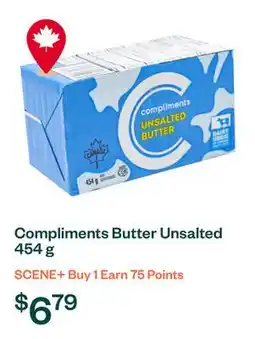Voilà Compliments Butter Unsalted 454 g offer
