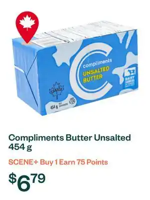 Voilà Compliments Butter Unsalted 454 g offer