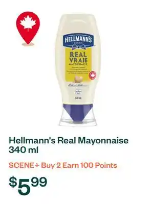Voilà Hellmann's Real Mayonnaise 340 ml offer