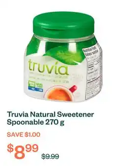 Voilà Truvia Natural Sweetener Spoonable 270 g offer