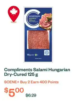 Voilà Compliments Salami Hungarian Dry-Cured 125 g offer