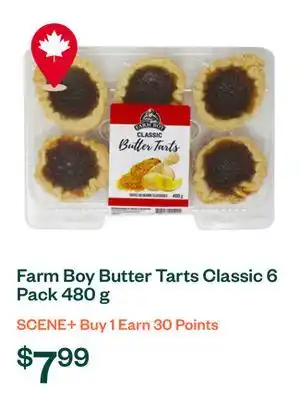 Voilà Farm Boy Butter Tarts Classic 6 Pack 480 g offer