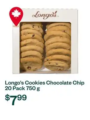 Voilà Longo's Cookies Chocolate Chip 20 Pack 750 g offer