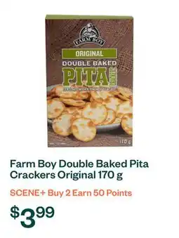 Voilà Farm Boy Double Baked Pita Crackers Original 170 g offer