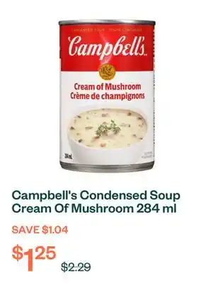 Voilà Campbell's Condensed Soup Cream Of Mushroom 284 ml offer