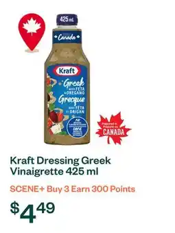 Voilà Kraft Dressing Greek Vinaigrette 425 ml offer