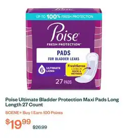 Voilà Poise Ultimate Bladder Protection Maxi Pads Long Length 27 Count offer