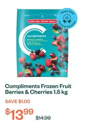 Voilà Compliments Frozen Fruit Berries & Cherries 1.5 kg offer