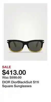 Holt Renfrew DIOR DiorBlackSuit S11I Square Sunglasses offer