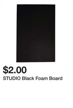 Dollarama STUDIO Black Foam Board offer
