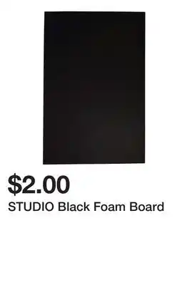 Dollarama STUDIO Black Foam Board offer