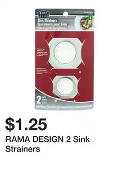 Dollarama RAMA DESIGN 2 Sink Strainers offer