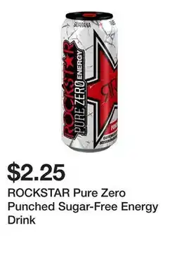 Dollarama ROCKSTAR Pure Zero Punched Sugar-Free Energy Drink offer