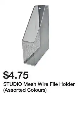 Dollarama STUDIO Mesh Wire File Holder (Assorted Colours) offer