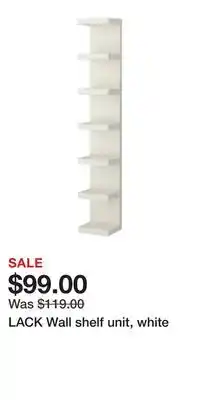 IKEA LACK Wall shelf unit, white offer