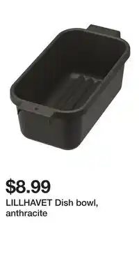 IKEA LILLHAVET Dish bowl, anthracite offer