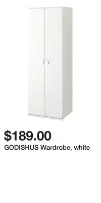 IKEA GODISHUS Wardrobe, white offer