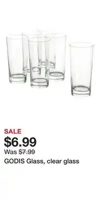 IKEA GODIS Glass, clear glass offer