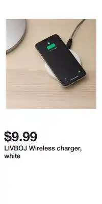 IKEA LIVBOJ Wireless charger, white offer