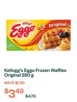 Voilà Kellogg's Eggo Frozen Waffles Original 280 g offer