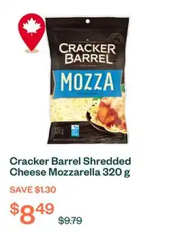 Voilà Cracker Barrel Shredded Cheese Mozzarella 320 g offer