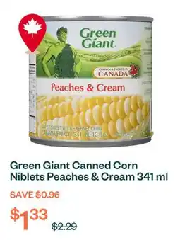 Voilà Green Giant Canned Corn Niblets Peaches & Cream 341 ml offer