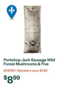Voilà Porkshop Jack Sausage Wild Forest Mushrooms & Five Pepper Blend 125 g offer