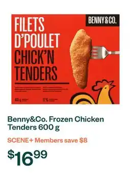 Voilà Benny&Co. Frozen Chicken Tenders 600 g offer