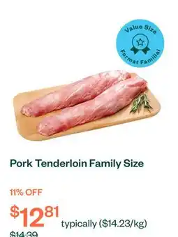Voilà Pork Tenderloin Family Size offer