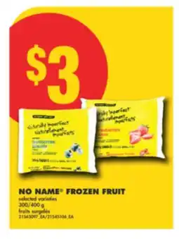 No Frills NO NAME FROZEN FRUIT, 300/400 g offer