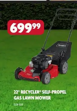 Home Hardware 22 RECYCLER SELF-PROPEL GAS LAWN MOWER offer